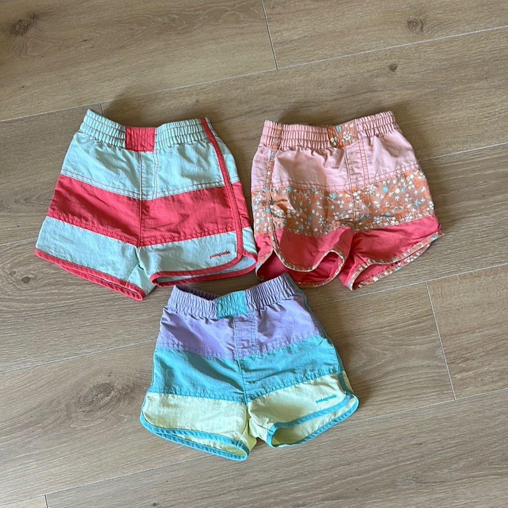 Patagonia Pink and Red Casual Shorts